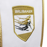 BRUBAKER Ski Bag for 1 Pair of Skis and Poles - 66 7/8" (170 cm) - White/Golden