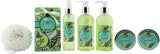 BRUBAKER Cosmetics 'White Tea & Ginger' 8-Pieces Bath Gift Set in Trug Crate 16CA12