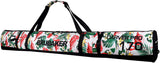BRUBAKER Combo Set CarverSpotlight - Ski Bag and Ski Boot Bag for 1 Pair of Skis + Poles + Boots + Helmet - Flamingos - 66 7/8 Inches / 170 cm