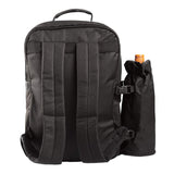 BRUBAKER Picnic Backpack Four Person with Removable Insulated Bottle Holder, Tableware and Plates