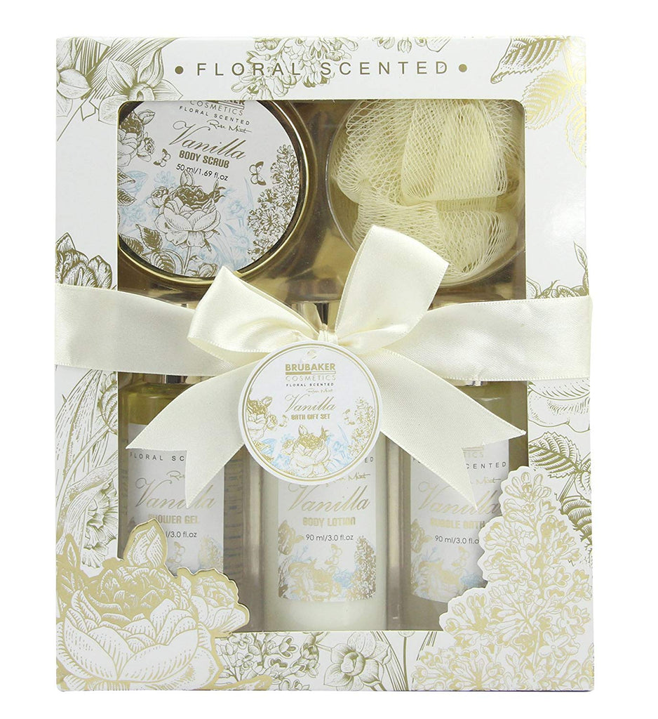 BRUBAKER Cosmetics 'Vanilla Rose Mint' 5-Pieces Bath Gift Set 15QA18