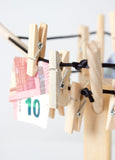 BRUBAKER Clothesline for Money Gift or Photo Gift "Good Luck"