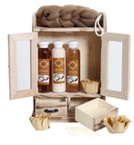 10 Pieces BRUBAKER Beauty Gift Set Women's Bath Set Wooden Cabinet - Many Fragrances