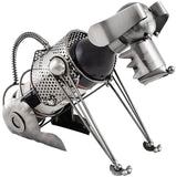 BRUBAKER Wine Bottle Holder "Dog" - Metal Sculpture - Wine Rack Decor - Tabletop - With Greeting Card