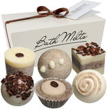 BRUBAKER "Creamy Latte" Bath Melts Gift Set - Vegan - Organic - Handmade