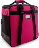 BRUBAKER Ski Bag Combo for Ski, Poles, Boots and Helmet - Limited Edition - Dark Pink / Black