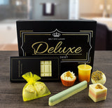 BRUBAKER Handmade "Deluxe Orange" Bath Bombs, Bath Melts Gift Set - All Natural and Vegan Ingredients - Shea Butter, Cocoa Butter & Olive Oil