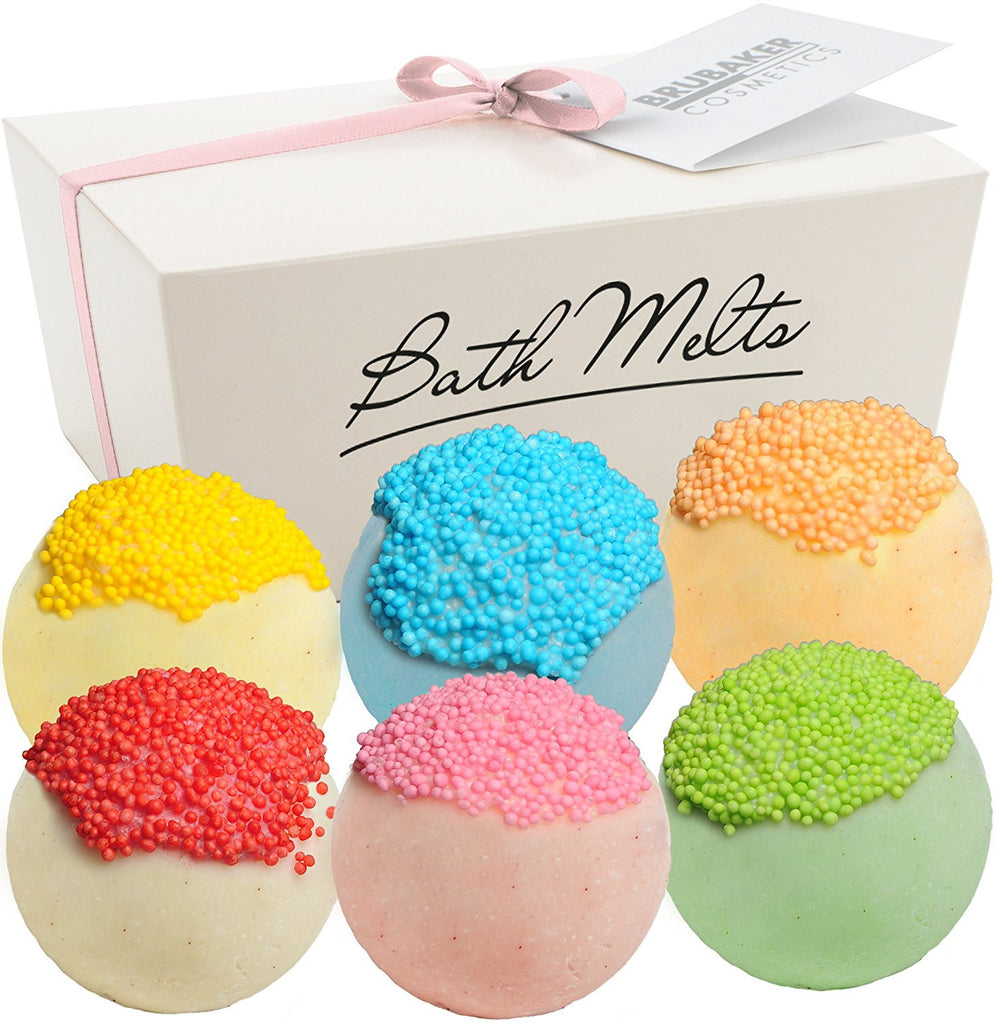 BRUBAKER "Tropical Rainbow" Bath Melts Gift Set - Vegan - Organic - Handmade