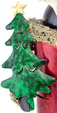 BRUBAKER Wine Bottle Holder "Santa Claus" in Vintage Look - Hand-Painted Sculptures and Figurines Decor Wine Racks and Stands Gifts Decoration