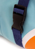 BRUBAKER Ski Bag Combo for Ski, Poles, Boots and Helmet - Limited Edition - Light Blue / Orange