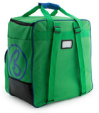 BRUBAKER Ski Bag Combo for Ski, Poles, Boots and Helmet - Limited Edition - Green / Blue