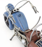 BRUBAKER Bottle Holder "Vintage Motorcycle" Metal Sculpture Hand-Painted