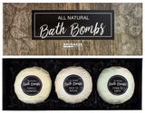 BRUBAKER 3 Big Handmade "All Natural" Bath Bombs Gift Set - All Natural, Vegan, Organic Ingredients - Macadamia Nut Oil Moisturizes Dry Skin