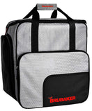 BRUBAKER Combo Set CarverTec Pro - Ski Bag and Ski Boot Bag for 1 Pair of Skis + Poles + Boots + Helmet - Silver Red