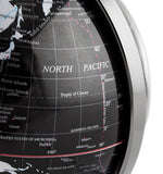 BRUBAKER Political World Globe - Office Decoration - 7.5 Inches tall - Black