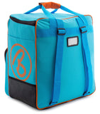 BRUBAKER Ski Bag Combo for Ski, Poles, Boots and Helmet - Limited Edition - Blue Orange