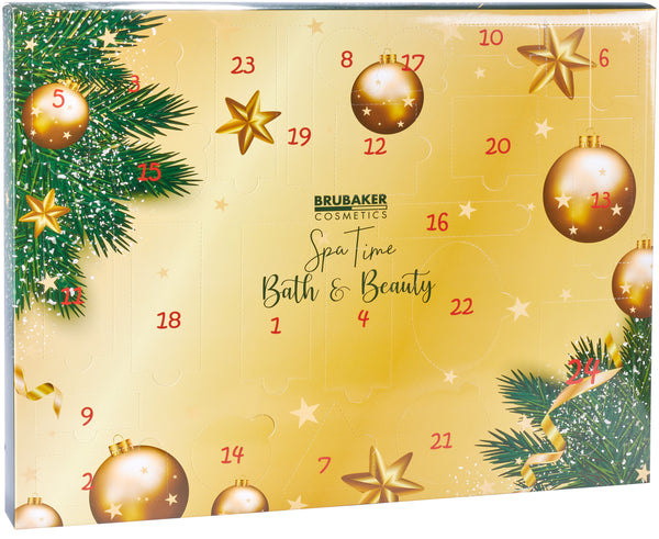BRUBAKER Cosmetics - Calendrier de l'Avent/Noël 2023 - Contient 24 Produits  de Bain & Beauté - Coffret XXL de Bien-être - Idée cadeau Femme & Fille 