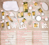 BRUBAKER Cosmetics Beauty Advent Calendar 24 Body Care Products & Spa Accessories - The XXL Wellness Christmas Calendar for Women and Girls - Gold