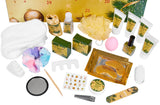 BRUBAKER Cosmetics Beauty Advent Calendar 24 Body Care Products & Spa Accessories - The XXL Wellness Christmas Calendar for Women and Girls - Gold