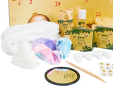 BRUBAKER Cosmetics Beauty Advent Calendar 24 Body Care Products & Spa Accessories - The XXL Wellness Christmas Calendar for Women and Girls - Gold