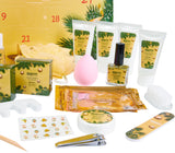 BRUBAKER Cosmetics Beauty Advent Calendar 24 Body Care Products & Spa Accessories - The XXL Wellness Christmas Calendar for Women and Girls - Gold