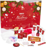 BRUBAKER Cosmetics Beauty Advent Calendar 24 Body Care Products & Spa Accessories - The XXL Wellness Christmas Calendar for Women and Girls - Red