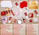 BRUBAKER Cosmetics Beauty Advent Calendar 24 Body Care Products & Spa Accessories - The XXL Wellness Christmas Calendar for Women and Girls - Red