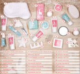 BRUBAKER Cosmetics Beauty Advent Calendar 24 Body Care Products & Spa Accessories - The XXL Wellness Christmas Calendar for Women and Girls - Mint Blue