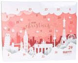 BRUBAKER Cosmetics Beauty Advent Calendar 24 Body Care Products & Spa Accessories - The XXL Wellness Christmas Calendar for Women and Girls - Cities Landmark Pink