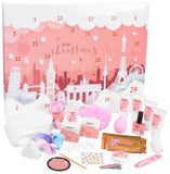 BRUBAKER Cosmetics Beauty Advent Calendar 24 Body Care Products & Spa Accessories - The XXL Wellness Christmas Calendar for Women and Girls - Cities Landmark Pink