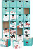 BRUBAKER Advent Calendar for Cats and Cat Lovers to Fill - Reusable DIY Christmas Calendar for Treats, Snacks, Sweets or Other Surprises - Pet Calendar with 24 Doors