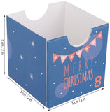 BRUBAKER Advent Calendar to Fill - Gnomes Blue - Reusable DIY Christmas Calendar with 24 Doors for Vouchers, Sweets and Other Surprises - 12.8 Inches Tall Made of Cardboard