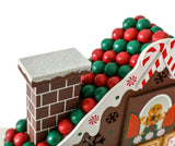 BRUBAKER Advent Calendar - Wooden Gingerbread with 4 LED Lights - 10.3 x 17.7 x 2.1 inches