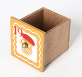BRUBAKER Advent Calendar - Wooden Gingerbread with 4 LED Lights - 10.3 x 17.7 x 2.1 inches
