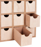 BRUBAKER Wooden Advent Calendar to Fill with 24 Drawers - DIY Unfinished Christmas Calendar for Painting, Crafting and Self-Design - Christmas House - 13.1 Inch High