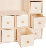 BRUBAKER Wooden Advent Calendar to Fill with 24 Drawers - DIY Unfinished Christmas Calendar for Painting, Crafting and Self-Design - Christmas House - 15.9 Inch High
