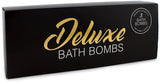 BRUBAKER 3 Big Handmade "Deluxe" Bath Bombs Gift Set - All Natural, Vegan, Organic Ingredients - Peach Kernel Oil Moisturizes Dry Skin