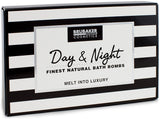 BRUBAKER 6 Handmade "Day & Night" Bath Bombs Gift Set - All Natural, Vegan, Organic Ingredients - Almond Oil Moisturizes Dry Skin