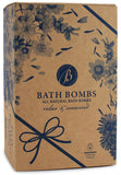 BRUBAKER 6 Handmade "Relax & Unwind" Bath Bombs Gift Set - All Natural, Vegan, Organic Ingredients - Macadamia Nut Oil Moisturizes Dry Skin