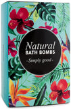BRUBAKER 6 Handmade "Jungle" Bath Bombs - All Natural, Vegan, Organic Ingredients - Avocado Oil Moisturizes Dry Skin