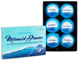 BRUBAKER 6 Handmade "Mermaid Dreams" Bath Bombs - All Natural, Vegan, Organic Ingredients - Amaranth Oil - Recommended by Mermaids