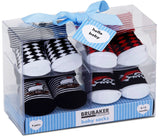 BRUBAKER 4 Pairs of Baby Socks - 0-12 Months - Multiple Designs