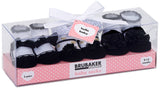 BRUBAKER 3 Pairs of Baby Socks - 0-12 Months - Multiple Designs