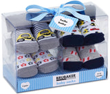 BRUBAKER 4 Pairs of Baby Socks - 0-12 Months - Multiple Designs