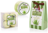 BRUBAKER Cosmetics Bath and Shower Set Aloe Vera - 11-Piece Gift Set in Wicker Basket