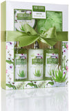 BRUBAKER Cosmetics Bath and Shower Gift Set - Aloe Vera - 5-Piece Gift Set