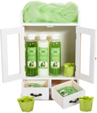 BRUBAKER Cosmetics 10-Piece Bath and Body Gift Set - Avocado -Spa Gift in Wooden Cabinet - Vintage White