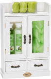 BRUBAKER Cosmetics 10-Piece Bath and Body Gift Set - Avocado -Spa Gift in Wooden Cabinet - Vintage White