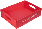 BRUBAKER Cosmetics 8-Pcs. Bath and Shower Set Strawberry Sweet Love in Deco Wooden Basket - Care Set Gift Set with Flowers Design - Pink
