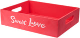 BRUBAKER Cosmetics 8-Pcs. Bath and Shower Set Strawberry Sweet Love in Deco Wooden Basket - Care Set Gift Set with Flowers Design - Pink